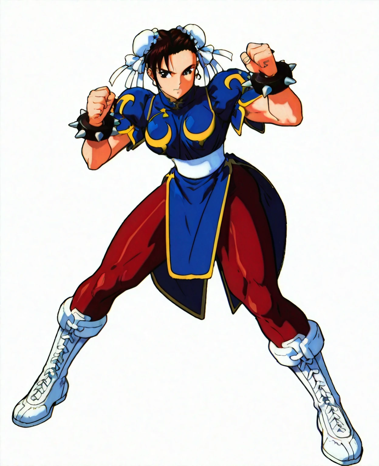 ultra-detailed, full body, 1girl, chun-li, street fighter, jewelry ...