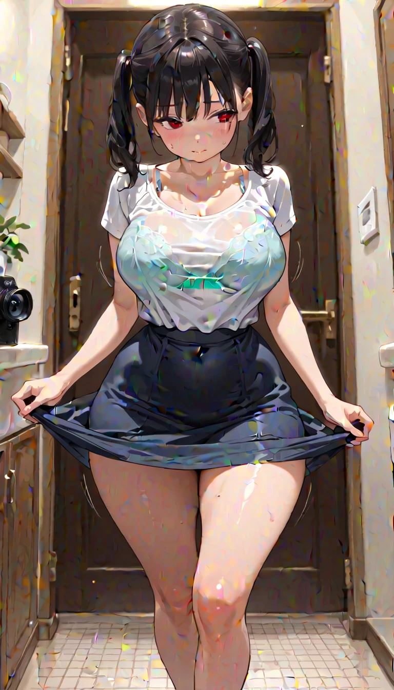 (vestido longo azul, vestido altamente detalhado e realista, natureza realista, curvy and corporeal) [pincelada requintada, cores deslumbrantes, soft lighting, atmosfera serena], (((bunda grande)))