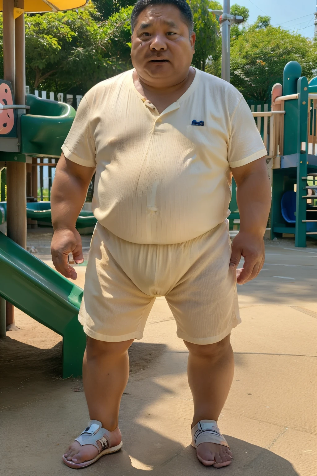 arafed Fat african american man in a blue shirt and white briefs in a library, thicc, dinosaur on shirt, robust stocky body, dad bod, peter griffin body type, inspired by Abidin Dino, white undergarments, real life peter griffin, adult swim style, stocky, peter griffin in real life, rubenesque, frank reynolds, photo from a promo shoot