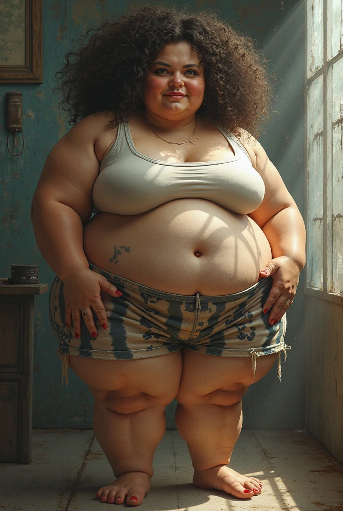 Nathalie Emmanuel massive morbidly obese immobile ssbbw too fat to walk