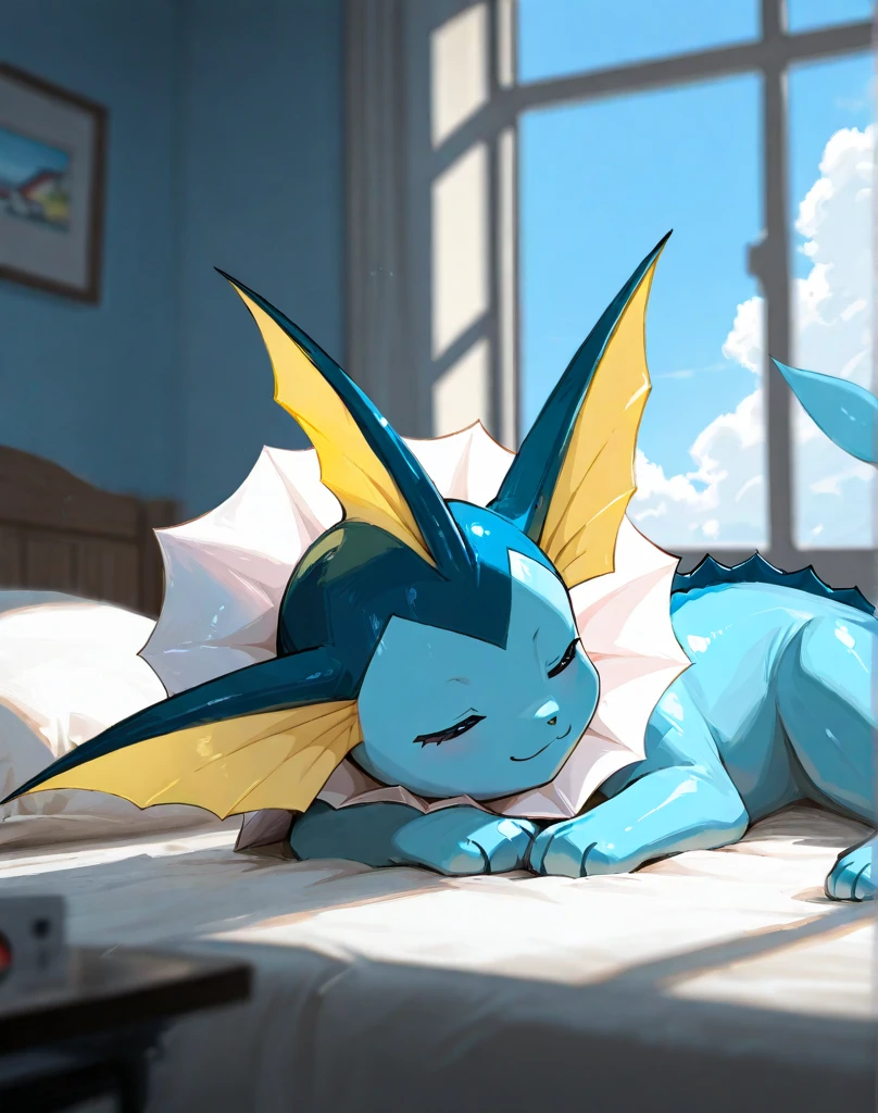 indoor, bedroom, on_bed, (chibi)
((vaporeon)), [[cyan_body, whale_tail]], (((quadruped, feral, canid, canine))), hind_limbs, (pink_pawpads:1.2), (animal_legs, animal_hand:1.2)  
solo, looking_at_viewer pussy furry whit pert butt
spread_legs, on_back
best_quality, hi_res, masterpiece, absurd_res
Highly_detailed, 4k, high_detail, detailed_background
uploaded_on_e621, (by_Hioshiru:1.2), (by_Ancesra:0.6), (by_Kekitopu:0.6), (by_kikunyi:0.6), (by_Syuro:1.2), (by_Doxy:0.6), (by_youjomodoki:0.6), by_dacad, (by_reysi:1.2), by_zinfyu, by_pata, by_chunie, by_dr.bubblebum