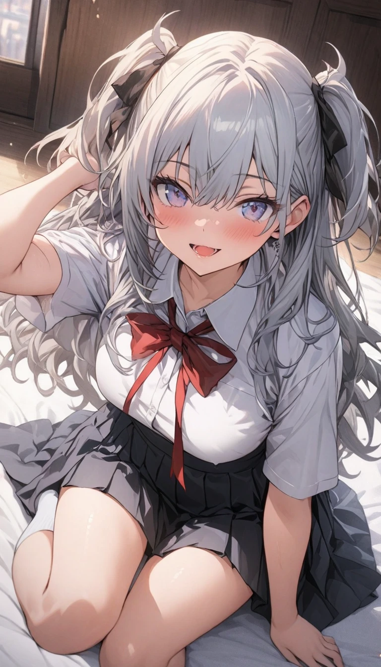 (Very small girl rides guy perfectly:1.5)、(Straddling Girl:1.3)、(Big Breasts)、(eyes half closed:1.3)、(Grin:1.3)、(Big tears:1.3)、(Drooling from the mouth:1.3)、(The body shakes violently)、8K resolution、 ((Highest quality))、Anatomically correct、(Flower Hair Ornaments)、(High School Uniform:1.9)、((Hasselblad Photos))、[:(Detailed face:1.2):0.2]、(heavy rain:1.5)、(Sweaty:1.6)、(Lying on your back:1.5)、(Intense sex:1.3)、(hollow:1.6)、(Depression)、(Massage the breasts:1.3)、(Clothes are see-through:1.3)