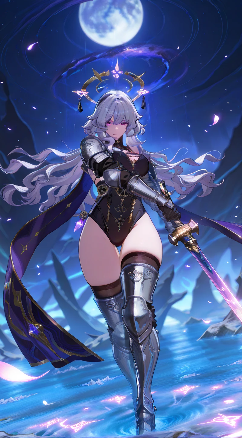 Exoskeleton armor,Yellow theme style,Love Coco style,offcial art,Unity 8k壁纸,hyper-detailing,Master masterpieces,,Best quality at best,A woman who is,(The is very detailed),(RAW photos,best qualtiy),(Realistis,realisticlying:1.3),High- sharpness,Open Your Mouth Lightly,Ultra detailed complex 3D rendering of the face,(huge tit:8.8),(highly detailedskin:1.2),(Exposing private parts,:1.1),Beautiful Caucasian woman with big ass full soft breasts and fair skin(toppless), ,boobgasm,black color hair,eBlue eyes,long whitr hair,((Clear silk string miniature bikini)),dynamic angle,Mysterious expressions,fire glow effect,Fantasy Background,edge lit,Side brightness,cinematric light,UHQ,8k,filmgrain,best shadow,light particules,detailed skin textures,Detailed jewel armor texture,detailed face with,with intricate detail,ultra-detailliert,brightly,sturdy,Silver armor,cleavage,Slender abs, have glowing weapons,have a shield,pole,(beautiful huge crown with detail)),shinning eyes,Long purple cloak,fanciful,,,,,(Realistis),
