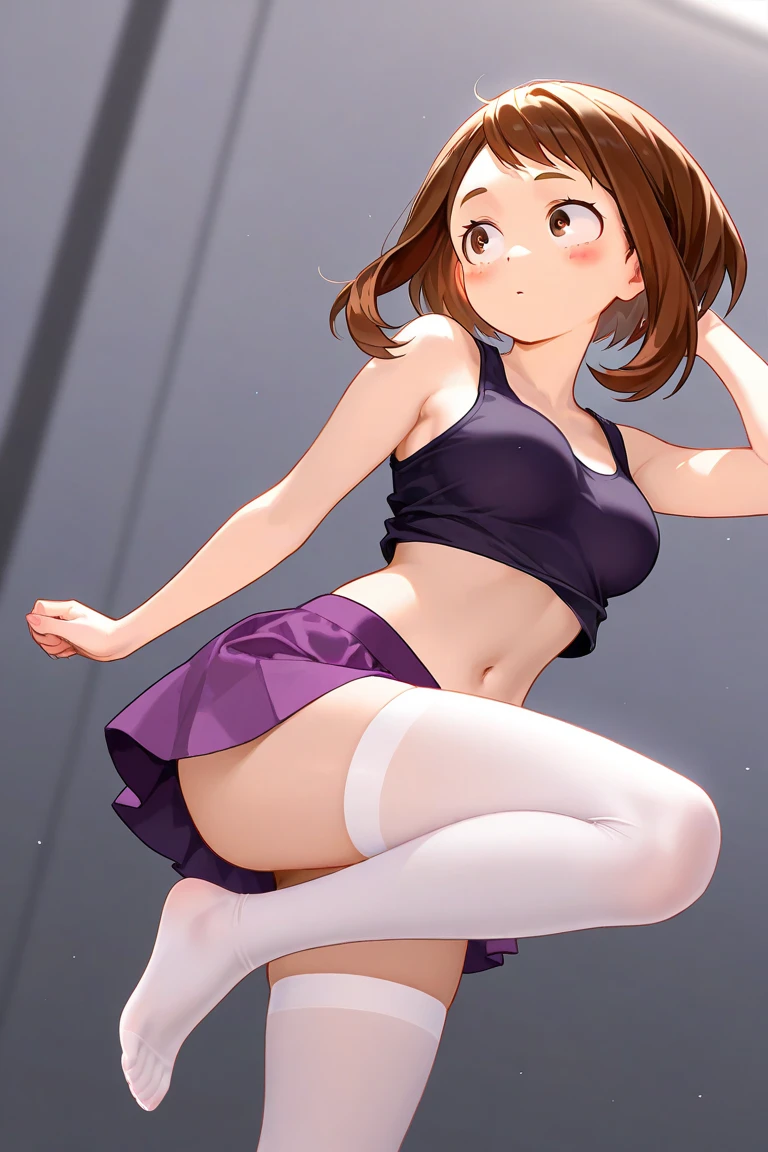 (masterpiece, best quality:1.2), 1girl, solo, standing split