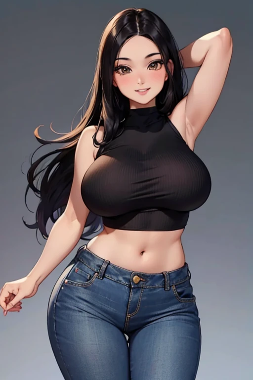 marciana, golden brown eyes, very long hair, alluringly smile, casual kint sweater, creame color sweater top, long sleeves, v neck, fabric choker, jeans , torn jeans, tight jeans, E cup breasts, bewitched thighs, slender waist, plumb butt
BREAK daylight ,alone, classroom
BREAK sweaty , looking at viewer, standing, alluring pose
BREAK (masterpiece:1.2), best quality, high resolution, unity 8k wallpaper, (illustration:0.8), (beautiful detailed eyes:1.6), extremely detailed face, perfect lighting, extremely detailed CG, (perfect hands, perfect anatomy),