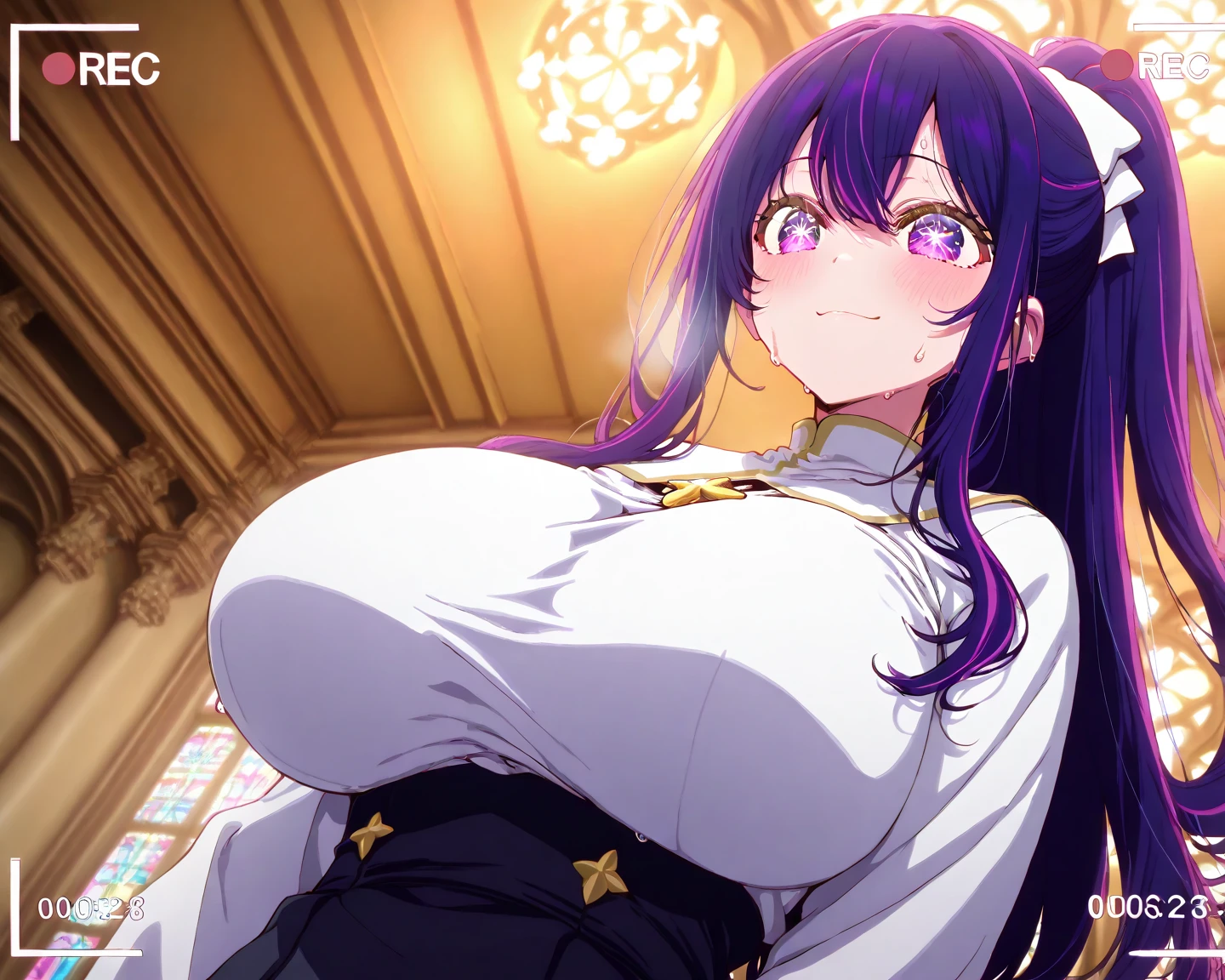 (nsfw)、(Princess Cosplay)、night、(8k, RAW photo, best quality, masterpiece:1.2)、((Tight outfit))、Shooting from close up、Accentuate the cleavage、Eyes meet、Holy night、Sexy Costumes