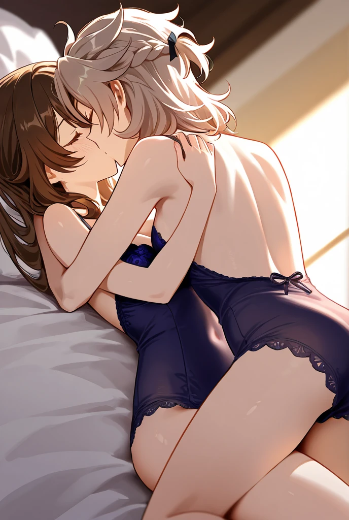 (Highest quality:1.5, High resolution, 超High resolution, 4K, Detailed lighting, Shaders), NSFW Misaka Mikoto, 独奏 short hair Brown Hair Brown eyes Cool face topless Black thong bikini Realistic sun rays Beautiful beaches Super fatty muscle Muscular Beautiful ass Beautiful back Sweat Side angle nude, (pussyfocus:1.0) Sweat, Shiny skin, Heavy breathing, ( Sex, sexual intercourse, put in, Heterosexual, Motion Lines, Motion Blur, Talking Spirit:1.1), (Lie in, Lie in on your back, bed,Subjective:1.1)Completely naked (topless)++