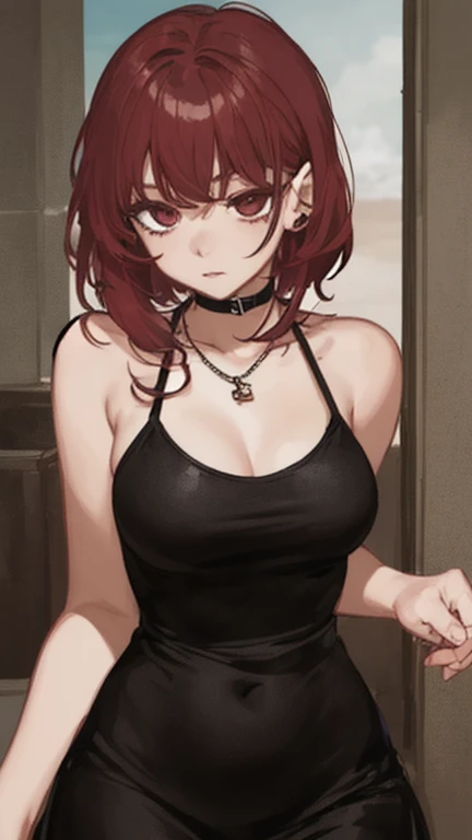 Dynamic composition,{{masterpiece}}, {{{Highest quality}}},{{Very detailed}},1girl,30years old,{Mature Woman}},,{{white cyberpunk style Sleeveless and ribbed shirt:1.4}},{{hold one's arms:1.6}},{{Grit your teeth:1.4}},one eye closed,Cowboy Shot,bent over,{{,Medium breast}},{{cyberpunk style Female Fighter}},small face,{{BLACK mini-skirt}},{{BLACK Leather knee-high boots:1.6}},{{Sit on a chair and take a rest}}, belt,black fingerless gloves ,{{v-shaped eyebrows}},Bad mood,blush、怒り,Sweat,raise one's eyebrows ,{{View your viewers}}、A hotel room at night、Red hair long ponytail,Blunt bangs.abdominal pain ,{{pain}},
