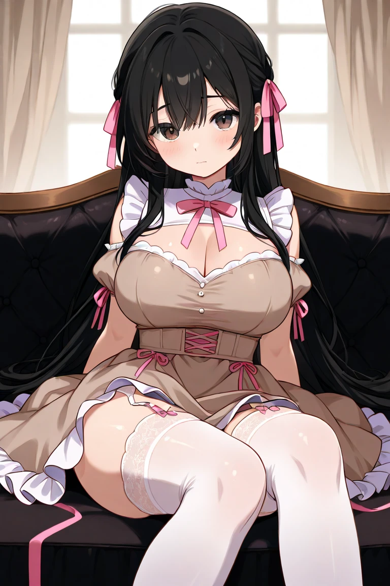 (8K、Raw photo、highest quality、masterpiece:1.2)、High resolution、detailed background、realistic、Beautiful and dense face、beautiful and smooth skin、skin texture、cute10代の美少女、(two women:1.5)、(huge breasts:1.2)、perfect body line、Well-defined body、emphasize cleavage、legs open、黒髪のcute編込みツインテール、pink floral embroidered panties、No bra、luxury hotel room、on the bed、
Mainly dresses and skirts with frills and lace、
Choosing dark colors such as black or red will emphasize the gothic atmosphere..、
Lace and ruffles are often used on dresses and skirts.、
By adding lace to the sleeves and the collar of the skirt,、, you can create both cuteness and gothic elements.、
Classic accessories are key、
lace gloves and ribbon、crown-shaped headdress、Cross Accessories、
To create a contrast with skirts and dresses、Choose black lace socks or fishnet stockings。.、
Also goes great with boots and merry-go-round shoes.、
Choose boots with lace or ribbon decorations or thick soles..、
手をbeing restrained、being restrained、胸をbeing restrained、emphasize the chest、emphasize the underboob、legs open、Arms are tied、tied up with a rope、My whole body got wet、sexual expression、cold eyes、look at me with a troubled expression、cute、blush、panty shot、camel toe