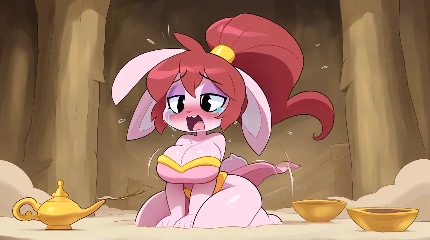 score_9, score_8, score_7, score_6, mouse tail, naked, nipples, pussy, pussy viewed, gadget, cartoon,
enslaved, sex slave, (((slave market))), ((free use)), 1girl, multiple boys,
(chain|chained), (handcuffed), (bondage), (tied),
blush, sex, penetration, vaginal, fellatio, oral,
((humiliation)), (humiliated),
public_indecency, surrounded by people, crowded outdoor, on all fours, Expressiveh, fullheadmask, crying, tears