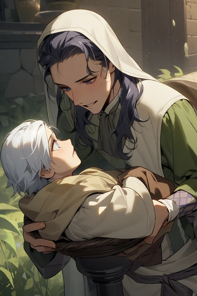 In a small village There lived an orphaned boy named Rama and his grandmother