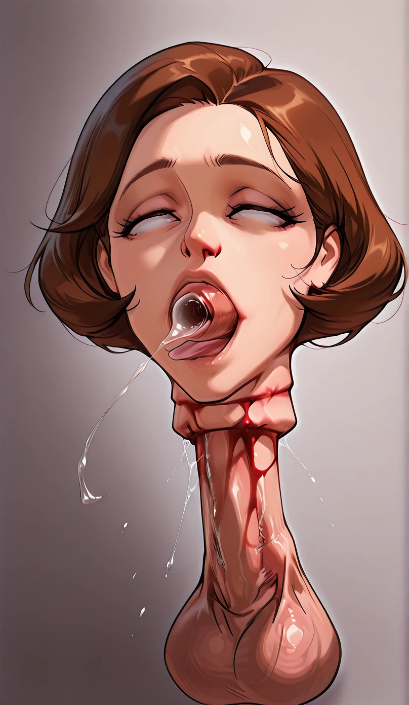 extremely detailed, high quality, realistic, photorealistic, 8k, masterpiece, full body, extremely tiny midget girl, medium length hair, young face, extremely skinny, showing ribs and bones, flat chested, extremely huge areola with no tits, skinny thighs and armsmouth full of cum, beautiful face, sweaty, cum on body everywhere, sucking on a huge and thick veiny white cock, dick in mouth, blowjob, sloppy, cumshot, cum on face, crying, forced blowjob, cumshot, drooling, saliva, squirt, pleased face, blushes, extremely young face, huge eyes, standing while sucking, pushing herself from dicks with hands, show the men body too