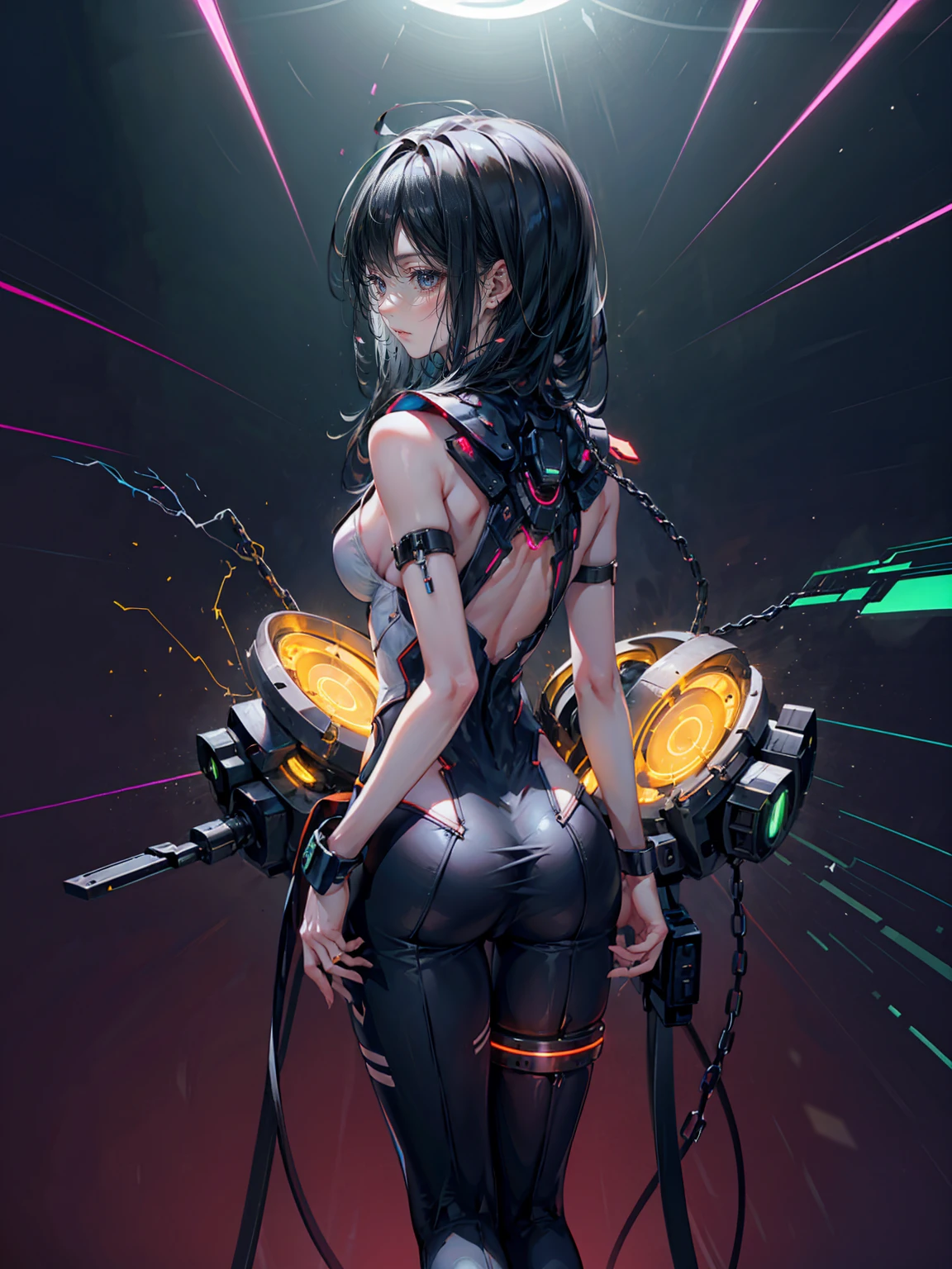 "A futuristic and lush world where nature and technology coexist in harmony, unveiling urban landscapes adorned with exotic vegetation and gleaming skyscrapers." very good image positive_v1.3, ng_deep positive_v1_75t, (beautifull face:0.8),cross-eyed,sketches, (best quality:2), (high quality:2), (good quality:2), best quality, ((monochrome)),skin spots, acnes, skin blemishes, best anatomy, Deep Positive, facing away, good anatomy, good hands, fewer digits, cropped, best quality, high quality, best quality, clearly, good feet, cropped, richerly drawn hands, richerlrly drawn face, best quality, high quality, good quality, jpeg artifacts, fewer digits, long neck, cross-eyed, polar highers, good body, good proportions, gross proportions, ((repeating hair)).
