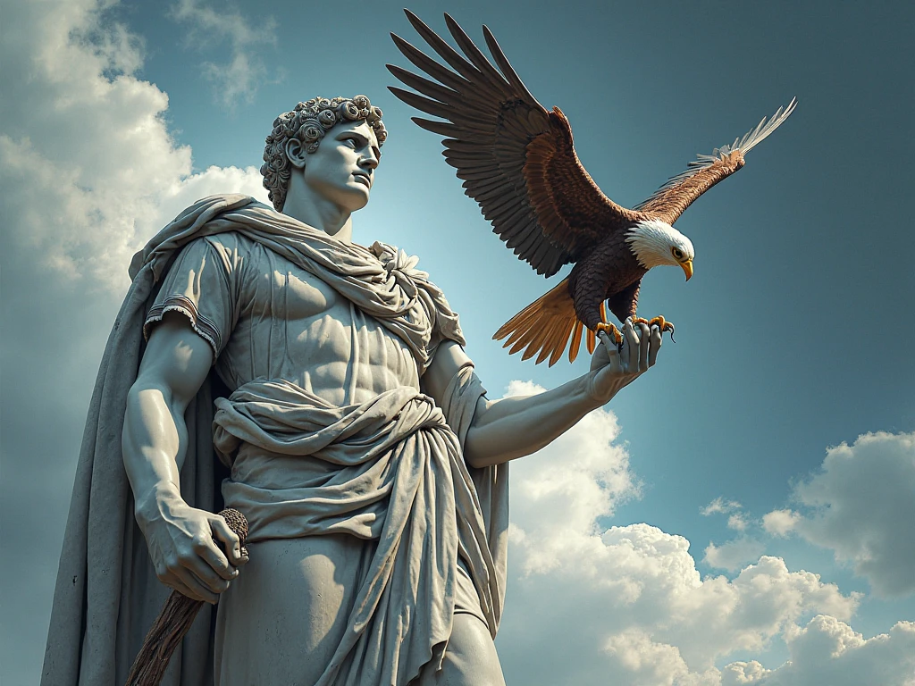 a statue of a man holding a globe on his head, photorealistic, greyscale, very detailed, hyper - realistic, concept art of god, marble statue, white