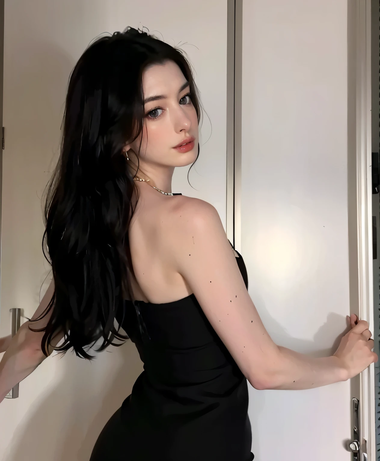 there is a woman in black stockings sitting on a bed, with pale skin, 18 anos de idade, pale gothic beauty, fair and pale skin!!, pale white skin, 1 7 year old goth girl, pale skin!, very pale white skin, very pale skin, very very pale white skin, (12x) extremely pale white skin, very pale