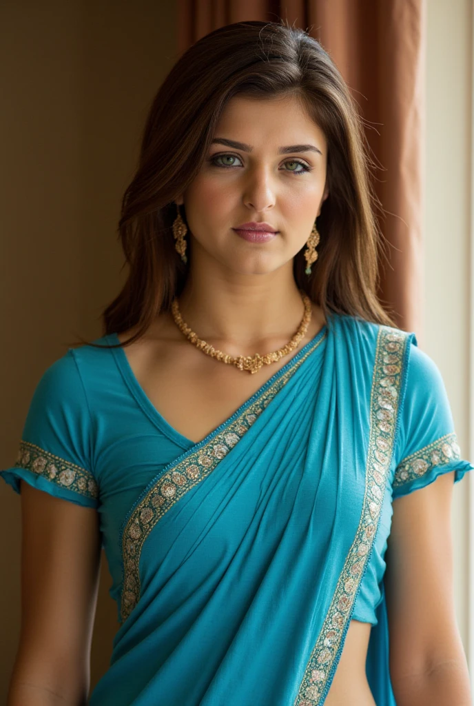 Ultra-realistic capture, (photorealistic:1.4), Highly detailed, best quality, masterpiece, ultra high res, RAW photo, more cute and beautiful face, Nice realistic photos, (taken in stylish bedroom with intricate Pompeii mosaic phallus in background),((Anatomically correct proportions: 1.5)), ((perfectly proportions)), ((beautiful woman) ), A detailed face, A detailed eye, Detailed fingers, detailed arms, Detailed skin, Detailed legs, short torso, breasts that are about to reveal, Shy smile, Highly revealing panties visible through the gap. ,sitting on her bed in front of the camera with (natural breast:1.1) wearing white lacey top and tight pants with blouse coat that fully covers her body (tight pants indicate slight camel toe, gap, mound), (relaxed intimate photoshoot), blond hair, hazel eyes, ancient sexualityextremely detailed eyes and face, eyes with beautiful details, oiled skin, Glistening skin, insanely detailed realistic skin texture, accurate hands, accurate eyes, An anatomically correct depiction of the human body, absurdres, hyper detailed, radiosity, physically based rendering, Unreal Engine, by Canon EOS 5D Mark4 and SIGMA Art Lens 35mm F1.4 DG HSM, F1.4, ISO 200