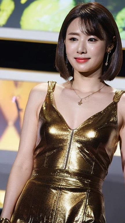 masterpiece,highest quality, (1 milf、49 years old), ((close:0.5)), ((Cross Arm)), glare, gray blazer, white shirt, double eyelid, eyelash, lip gloss, (smile:1), ((close your eyes:0.85)), ((looking at the viewer、The whole body is reflected、Are standing)), to be born, (From above:0.2), ((no one)), (office)、(knee length、knee high boots)、Depth of written boundary、尖ったred mouth、(reddish brown wet shiny short hair,,,,,,,,,),red mouth,clavicle、full body portrait、digital illustration, (Photoreal:1.3),(Raw photo.)