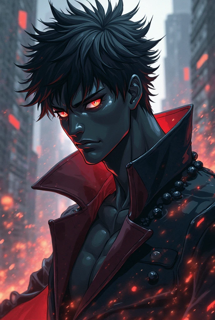《the original god》Arataki Kazuto , male people, chest muscle, Sexy , Venom symbiote for your body, Black mucus of the body , into venom, venomize,Black bodysuit,(Cloak),Red cape,Abs,(Adult male)((Venom possession,venom symbiote)),over-Tortoise Man,Battle damage,((Masterpiece)), ((Best quality)), Ultra detailed,((illustration)), Dynamic Angle, Detailed light, (Delicate eyes), Floating, 1boy, Male focus, Head, Clothing, Yellow eyes, necklace, tattoo, (Forehead:0.8), (ahoge:0.8), jewelry, brunette color hair,apathy,Ray, chest muscle, Sexy , Venom symbiote for your body, Black mucus of the body , (into venom), Venom,frontage,Bust photo,White tight-fitting top,spiderman outfit,style of anime4 K, 4K anime wallpaper, Badass anime 8 K, 4 k comic wallpaper, young anime man, Anime boys, Anime wallpapers 4 k, Anime wallpaper 4K, High quality anime art style, Anime moe art style, Anime art wallpaper 8 K, Anime art wallpaper 4 K, RGB lighting,