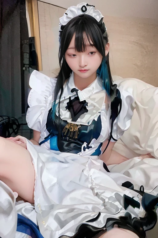 high quality, masterpiece, Very detailed, 8k, Beautiful 12 year old Japanese girl:1.5, Small face, Black hair ponytail, blunt bangs, Breast Augmentation Surgery, (Detailed blue magical girl heroine outfit:1.5), (Woman tied up with rope:1.5), remote_play, remote_Vibrate、 (climax:1.5), Close ~ eyes、 Very long tongue、 Stick your tongue out、 Open your mouth and show me your throat、 Ecstatic expression