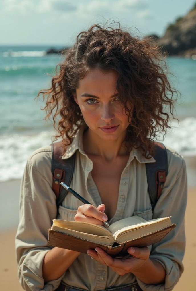 a vintage woman,Short curly pixie cut,Caramel,Raft down a scenic river with breathtaking views and exciting rapids,A woman with a desperate expression clutches a crumpled note in her hand, her eyes darting nervously as she scans the crowded train station for a glimpse of her elusive contact.,wide angle,pristine beaches of the Seychelles are the perfect place to relax and unwind,Island of the Dolls Mexico,Stormy sky with dark swirling clouds,style by Didier Lourenço,,Fomapan 400,soft light