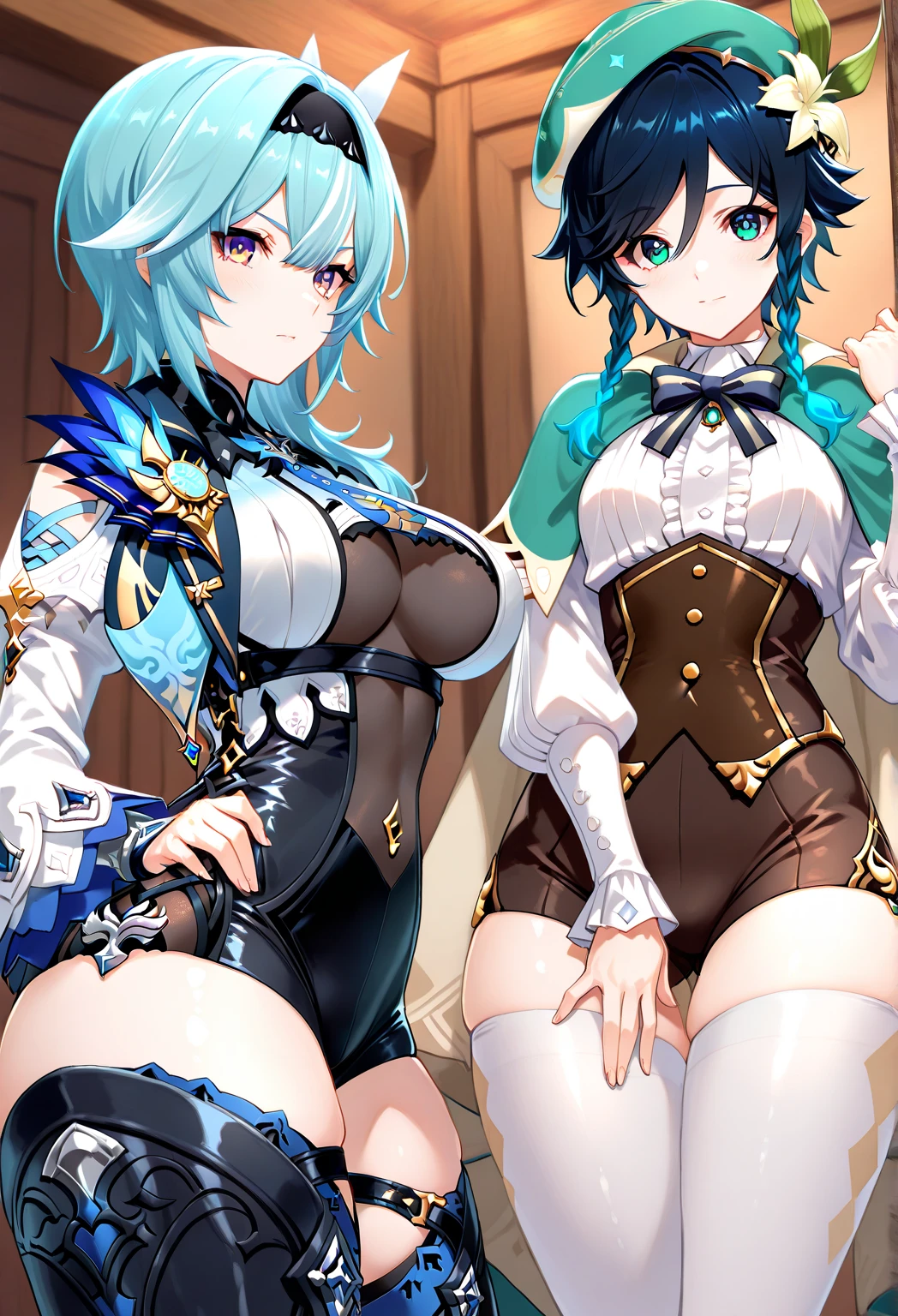 Two Girls,roromiya,ririchiyo,,Ascot, masterpiece, Highest quality