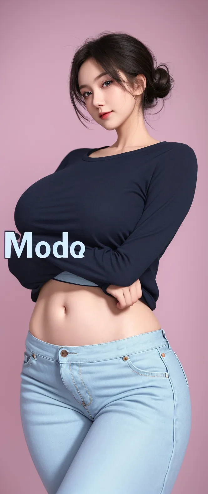Big tits, huge tits, no clothes, sexy, cute, wide hips, thick thighs, pear-shaped body, minimal clothes, thick, bbw, chubby stomach