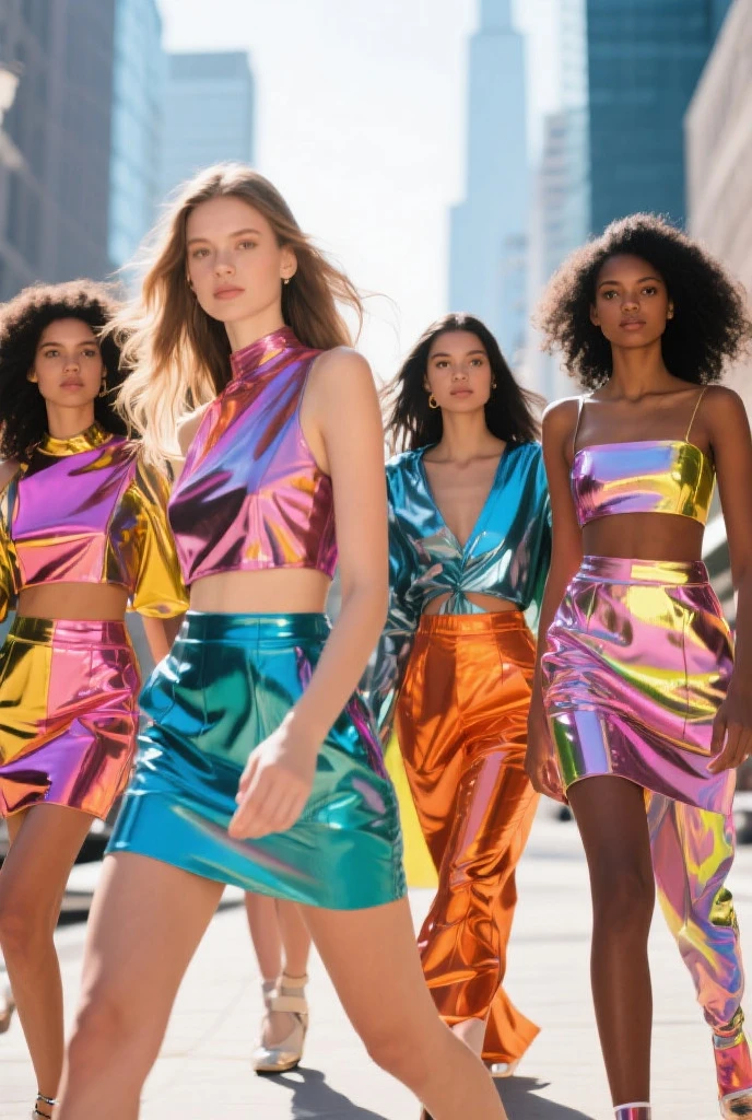 Fashion styles in the 70s were very diverse，The most fashionable outfits include：Disco style：As disco music became popular，Sequin decoration、High-waisted pants and low-cut tops are trending，Common at night parties