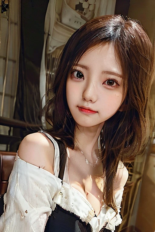 ((masterpiece: 1.3),8k, Realistic, RAW Photos, Highest quality: 1.4),whole body、 (One Girl), beautiful顔, (Realistic Face), (Brown long hair: 1.3), bangs, Perfect dynamic composition,(High quality with attention to detail, Realistic depiction of eyes:1.3)、(((bedroom、Lace Underwear、The yukata that was taken off is lying on the ground)))、 profile、21talent、beauty、Well-formed face、Make the eyes even、Banditium Build、Balanced ratio、beautiful足、Fresh face、beautiful景色、beautifulヘアスタイル, (bangs), (smile), smile, Realistic eyes, Gloss, highlight, highlight in the Eyes, eyelash, 目の中のbeautifulディテール, (Realistic Skin), Shooting from the air、beautiful肌, Transparency、(beautiful)、 smile, teeth, Confused, charm, 超High resolution, Ultra-realistic, High resolution, Golden Ratio, clear eyes, Wet, Looking into the camera, ear, Shine, Long neck, double eyelid, Thin eyebrows、Big eyes, cheek, kind character, charm personality, kind, 圧倒的なcharm, bright personality