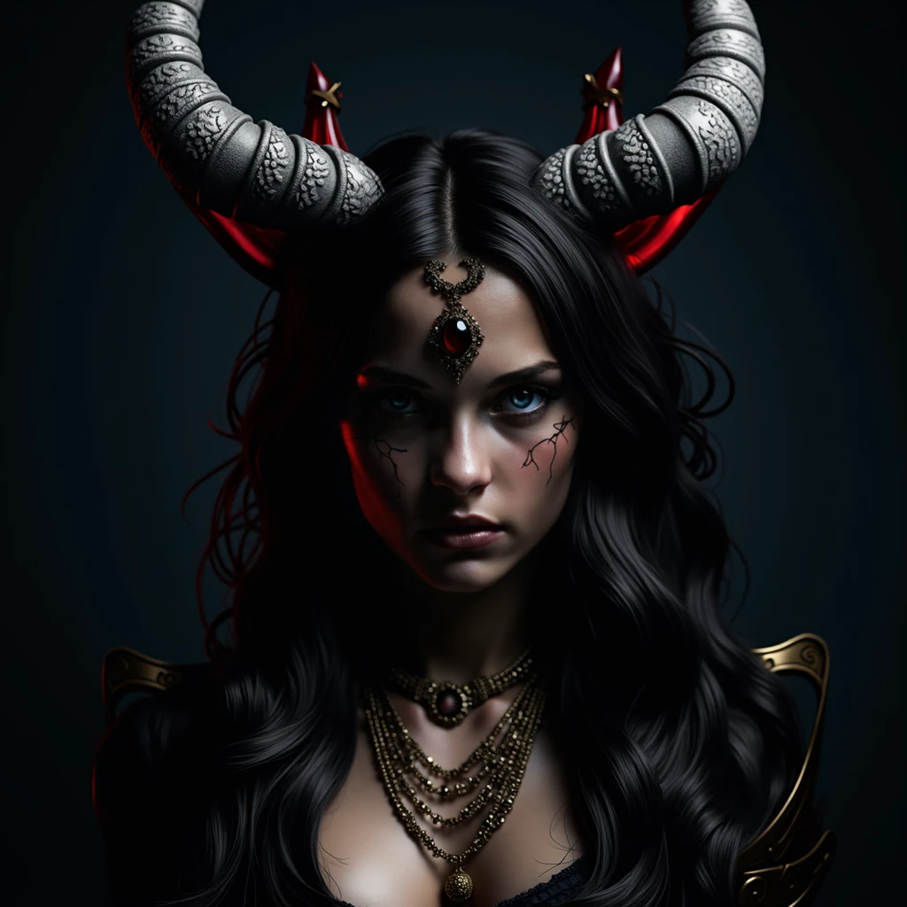 DOTA2, queen of pain, alessa savage,deamon horned head, hell, full body, break (masterpiece:1.2), highest quality, High resolution, unity 8k wallpaper, (shape:0.8), (beautiful and detailed eyes:1.6), highly detailed face, perfect lighting, Very detailed CG, (perfect hands, perfect ???????), bikini