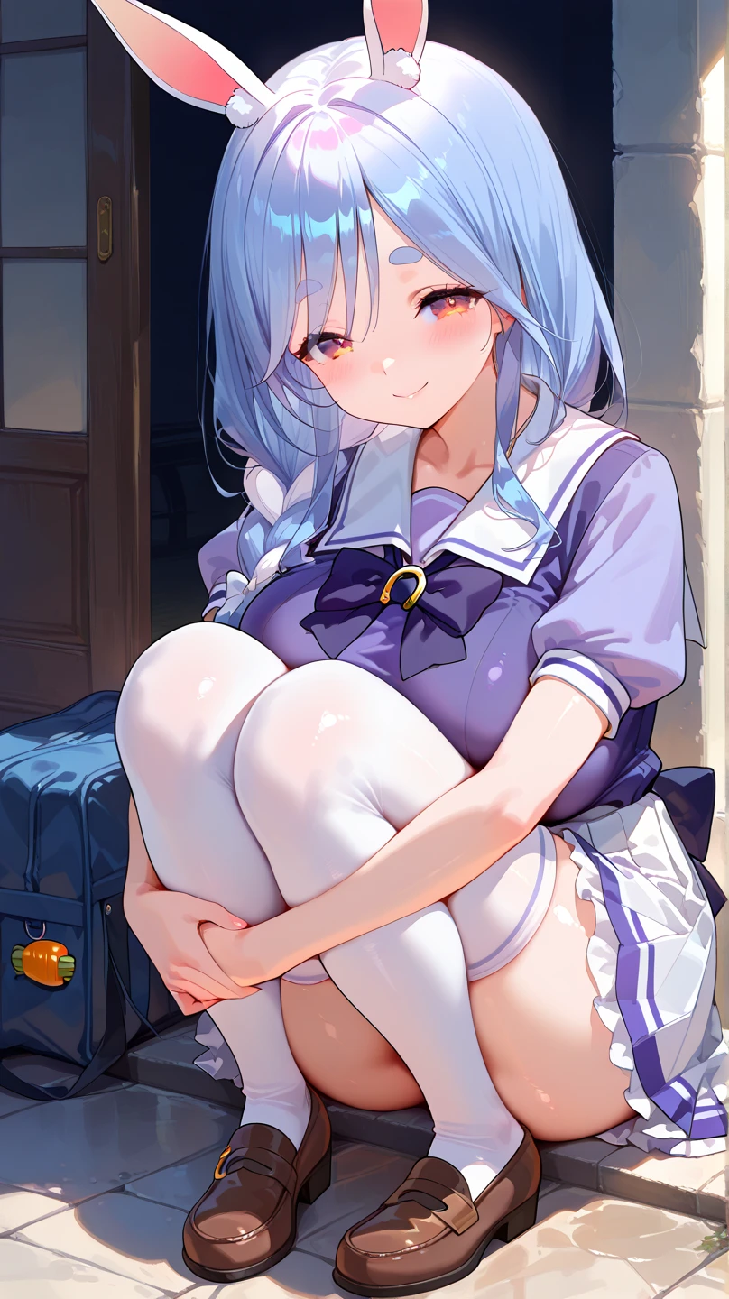 (((Little girl,))) (((child,))) loli bodies,nsfw,((cutie hairstyle,)),((solo girl)),((Perfect body,))((Super beautiful,))((High quality,)), (sweaty,) (wet all over,) blush, steam,((gigantic breast)),(shyly),((Lift up the hem of her skirt to show off her crotch,Pleated skirts that are too short and expose underwear,))(pov, Looking at Viewer,)cowboy shot,(love hotel room),((squatting and straddling,Show off your crotch by opening your crotch in a crouching posture,))collar,((Show off your crotch by opening your crotch in a crouching posture,She turns around with her back to me, sticking out her butt,from back view,Directly behind,Turning your back to me, sticking out your butt,)),cowgirl style,cowgirl sex,penis in pussy,
