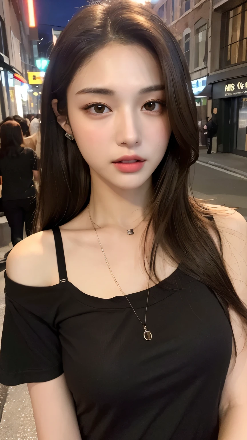 ((Best quality, 8K, Masterpiece: 1.3)), 1 woman wearing a cross-anchored heart necklace: 1.2, (Vibrant red necklace: 1.1), Detailed texture of the heart pendant: 1.4, Slender neck: 1.2, Elegant blouse: 1.2, Hands crossed in front of her chest: 1.1, Focused gaze towards the viewer: 1.5, Delicate facial features: 1.3, Expressive eyes: 1.2, Slightly parted lips: 1.1, (Sitting on a cozy sofa: 1.