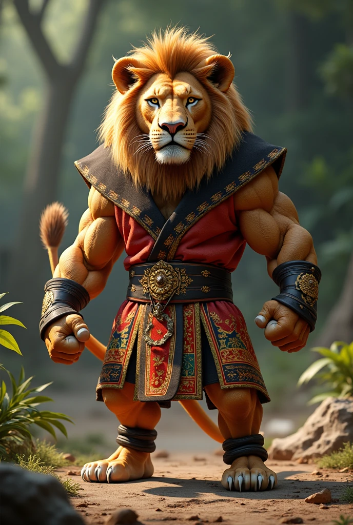 Lion boy traditional 