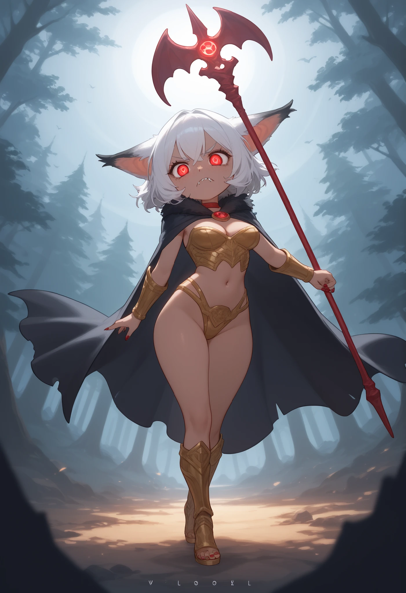Best quality, Super detailed illustration, (fluffy bunny boy:1.4) , feminine face and body, disheveled thick hair, Adventurer Equipment, mage, dragon cult, smug smile, Half-closed eyes , Femboy, small waist, wide hips, Slim, Perfect body, DND style