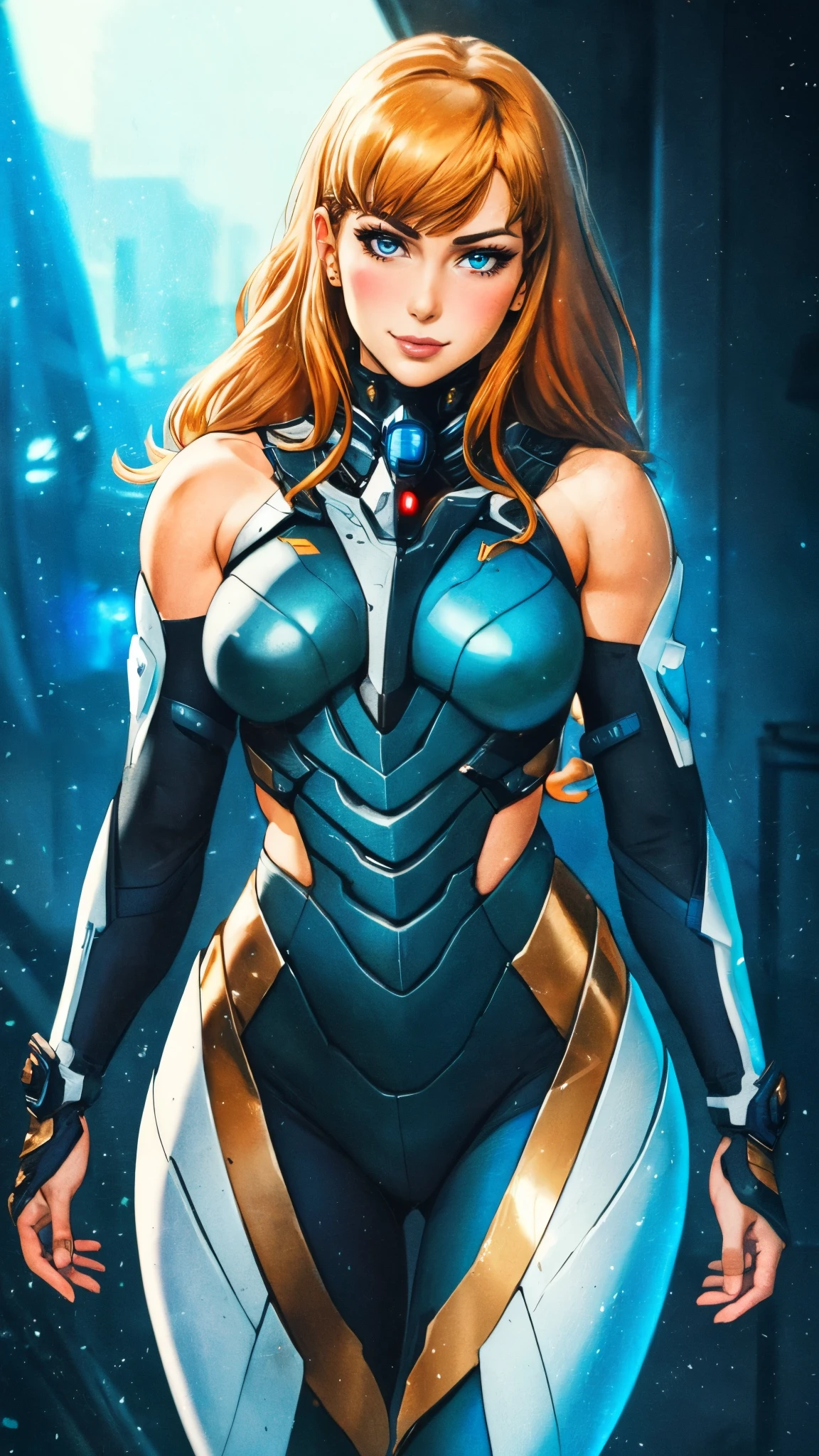 masterpiece, best quality, a beautiful woman with long shiny hair, choppy bangs, delicate face, passionate gaze, perfect smille, blush, seductive expression, tall and fit figure, perfect body, perfect skin, seductive pose, sexy Futuristic Technological Nanogel Clothing, the color scheme is primarily White with Green accents, this character embodies a finely crafted sexy beauty, exquisite and mature art style, mikoyan, anime aesthetic, simple shading, cell shading, goddess, feminine, exquisite photography, depth of field, bokeh, photorealistic, even and soft lighting on face, dramatic, high definition, highres, ultra detailed, professional photo, perfect body proportions, anatomically correct, symmetrical face, extremely detailed eyes and face, perfect eyes, high quality eyes, creativity, RAW photo, UHD, 32k, portrait lighting, cinematic lighting, (masterpiece-anatomy-perfect:1.2)