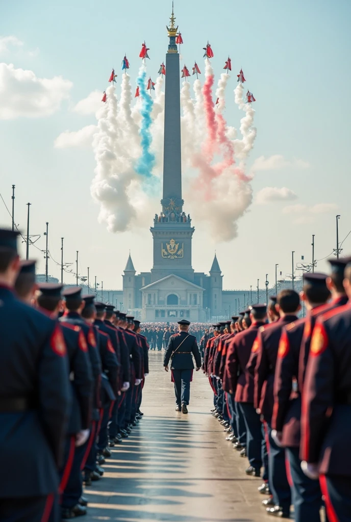 Military parade on Red Square,4k画质