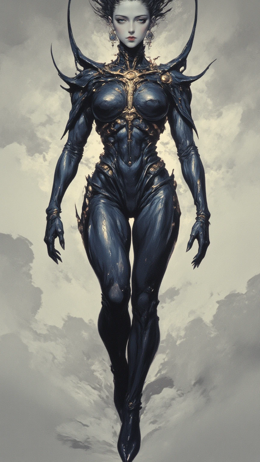 masterpiece, red_cloth, knight, black_marble, sculpture, golem_female, 1 girl, solo, faceless, marble_cracked_skin, marble cracked, cracks, black_marble statue, full body, realistic portrait, symmetrical, strong, muscle, intricate drawing, highly detailed, fluid, sharp focus ((better quality)) ((better face)) (better quality) ((fullbody art))