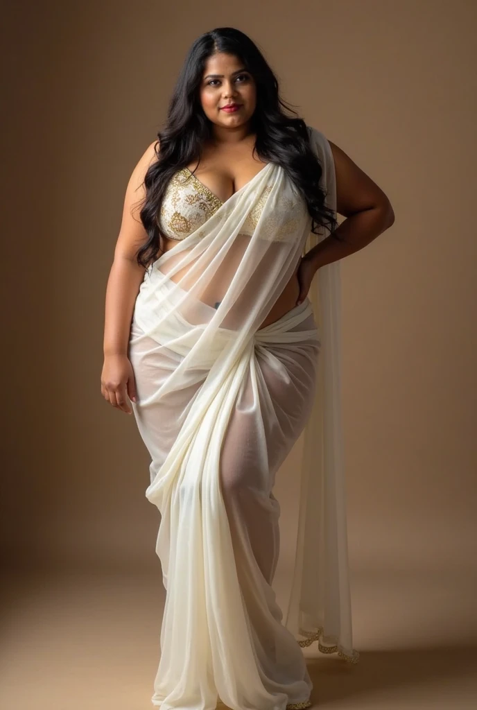 Attractive dressing Beautiful curl hairs,perfect facial features of well dressed Women in bedroom empty hand's ,looks like gorgeous wife infront of window giving a eligent pose wearing transparent saree blouse dress, ((with big body curves, attractive queen diamond crown well dressed princess saree clothing,bouncy breasts:2.4 thin waist,big wide hips , but gigantic thighs)) wearing necklaces diamond earrings with princess sexy attractive saree blouse clothes full body clothing pink saree clothes flowen long gown dupatta transparent clothes 