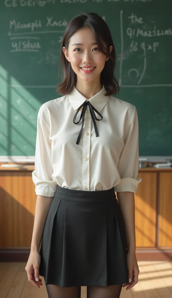 (A slim girl with big breasts in a high school uniform:1.3、Long Shot:1.5、Sitting on a chair in the classroom、lean forward and look at me:1.5)、(Furious expression: 1.5)、(Anatomically correct:1.3)、(Complete Hand:1.3)、(Full Finger:1.3)、Photorealistic、Raw photo、Highest quality、High Resolution、Delicate and beautiful、Perfect Face、Beautiful fine details、Fair skin、Real human skin、pores、((Thin legs))、(Black Hair)