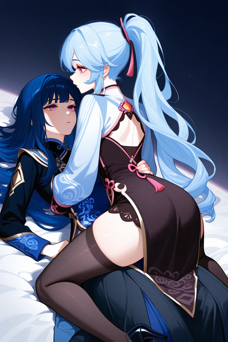 score_9, score_8_up, score_7_up, score_6_up, source_アニメ,Hermaphrodite boy gets fucked from behind by futanari woman, Futanari woman&#39;s penis inserted into hermaphrodite boy&#39;s pussy