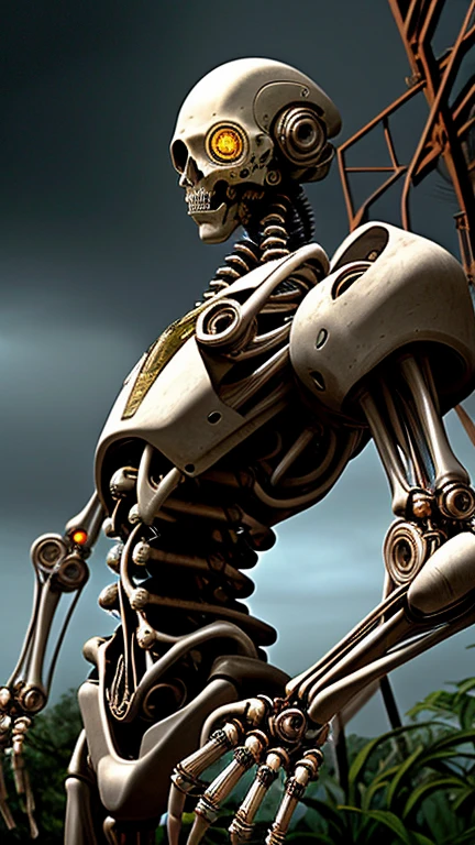 breathtaking full shot, full body, broken, (hacked arm:1.4), facing viewer, (looking at viewer:1.4), dynamic pose, <lora:reelmech1v2:1> reelmech, (mechanical parts:1.5), missing parts, dirty, leaking oil, (damaged:1.3), <lora:1mechabare:1>, damaged_skin face, damaged_skin eye socket, damaged_skin cheek,, masterpiece, award-winning, professional, highly detailed