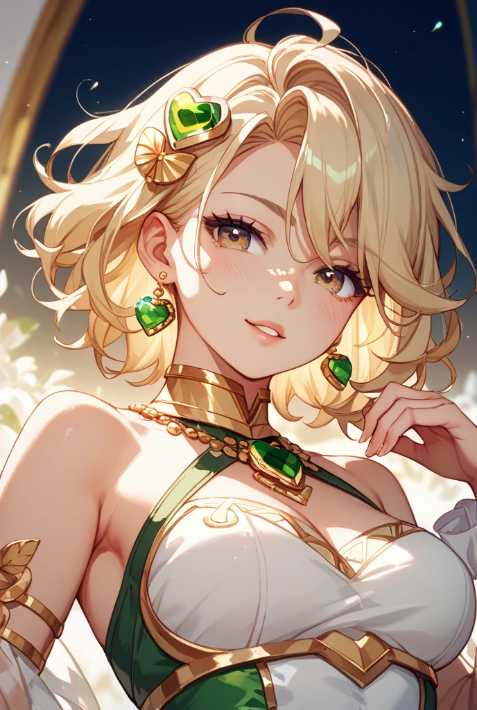 young man, twink, (((male))), (((man))), (((one person))), single, solo, (((very light blonde hair))), (((pink colored eyes))), (medium short hair), (chin-length hair), wavy hair, slim body, ((flat chest)), ((wearing fantasy clothes)), ((fantasy style)), ((wearing flowers in his hair)), (flowercrown), ((pointy ears)), sunny weather, (((light pink colored eyes))), (((casting a magic spell))), smooth skin, (inside a fantasy palace)