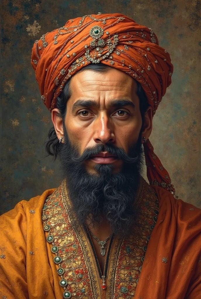 Pakistan men long hair and cap