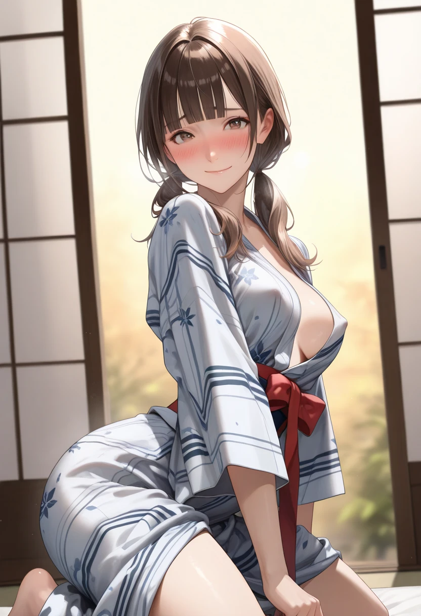 {{{{{Japanese beautiful girl in a casual floral embroidered kimono}}}}},{{{{{High-resolution scene in a Japanese-style room with a moving and hazy atmosphere}}}},{{{{{A detailed, graphical depiction of a pure young lady from a government official family trying her best to become more attractive.}}}}},{{{{{Latest technology ultra-high resolution UHD super cute masterpiece}}}}},{{Extremely detailed}},{{{{{Wavering Gloss々Japanese style flower hair and makeup}}}}},{{{{{Super thick and plump lips suddenly swell and become plump and shiny}}}}},{{{{{The top of the bust is clearly visible}}}}},{{{{{The image suddenly changes from manga to a photograph, and the pure young lady from a bureaucratic family begins to take shape. The young lady from the manga responds with a sexiness that makes her face flush as she becomes three-dimensional. With tears in her eyes and a sexy expression, she lifts the hem of her long-sleeved kimono and places her fingertips on her crotch.}}}}}