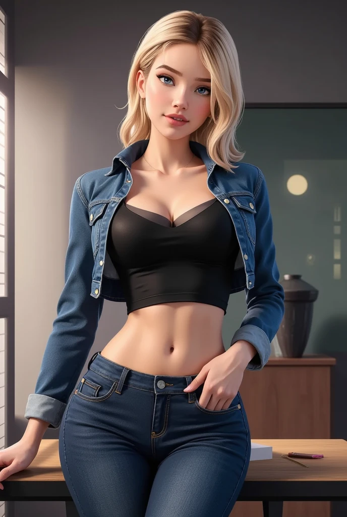 Beautiful mature blonde american woman、White camisole、Black in shorts、((Slimed、小柄))、Black outerwear a smile Photorealsitic、a picture、masterpiece、reallistic、真实感、photorealisim、High contrast、Photorealistic Art Station Trend Digital Art 8k HD High Resolution Explanation Real, detaileds, Skin Texture, ultra-detailliert, realistic skin textures, armature, top-quality, 超A high resolution, (Photorealsitic:1.4),, hight resolution, detaileds, Raw foto, Sharp Re, Nikon D850 Film Stock Photo by Lee Jefferies 4 Kodak Portra 400 Camera F1.6 lenses rich colors hyper realistic lifelike textures dramatic lighting unreal engine artstation trends synestil 800,