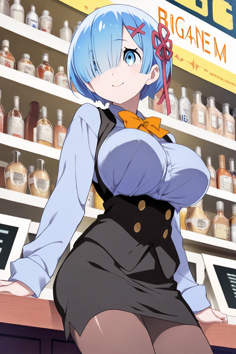 score_9, score_8_up, score_7_up, source_anime, 1girl, (Fuwa Kokone, blue hair, medium hair), full-face blush, embarrassed, smile, crying, teeth, smile, closed eyes, micro bikini bra, white brim, micro maid waist apron, cuffs, collar, blue bow, zettai ryouiki thighhighs, looking at viewer, (sagging huge breast), long ????? nipples, dirty dark large ??????, puffy nipples, (skinny), (short stack:0.5), milf, futa, flaccid ???????? penis, ??? burst, natural (black:1.2) armpit hair, Unshaven black Pubic Hair, nsfw, standing, Serving ??? milk and penis dildos with tray, cafe