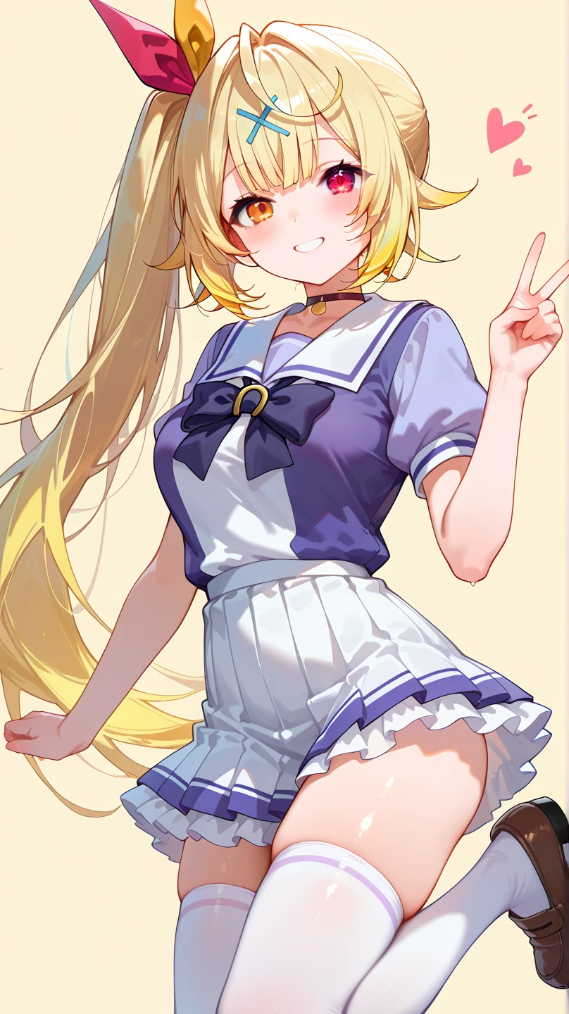 Beautiful long blonde blue eyes Embarrassing Tears are overflowing from my eyes A girl wearing a long-sleeved sailor suit Pleated skirt mini skirt diaper fellatio sidefellatio from side 1boy
