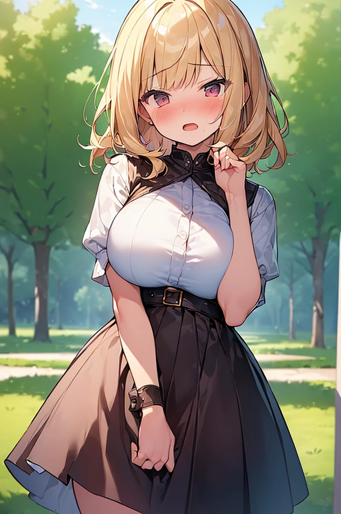 (masterpiece),best quality, expressive eyes, perfect face, 1girl,
big breast, H-cup, good breast, beautiful, gorgeous,anime,girl,lora, floating clothes,w sitting, w sitting on ground, legs on ground,aki shizuha,1girl,aki shizuha, blonde hair, short hair, yellow eyes, leaf hair ornament,red shirt,skirt,long sleeves,curtain chest ,hands on hips, hands on waist