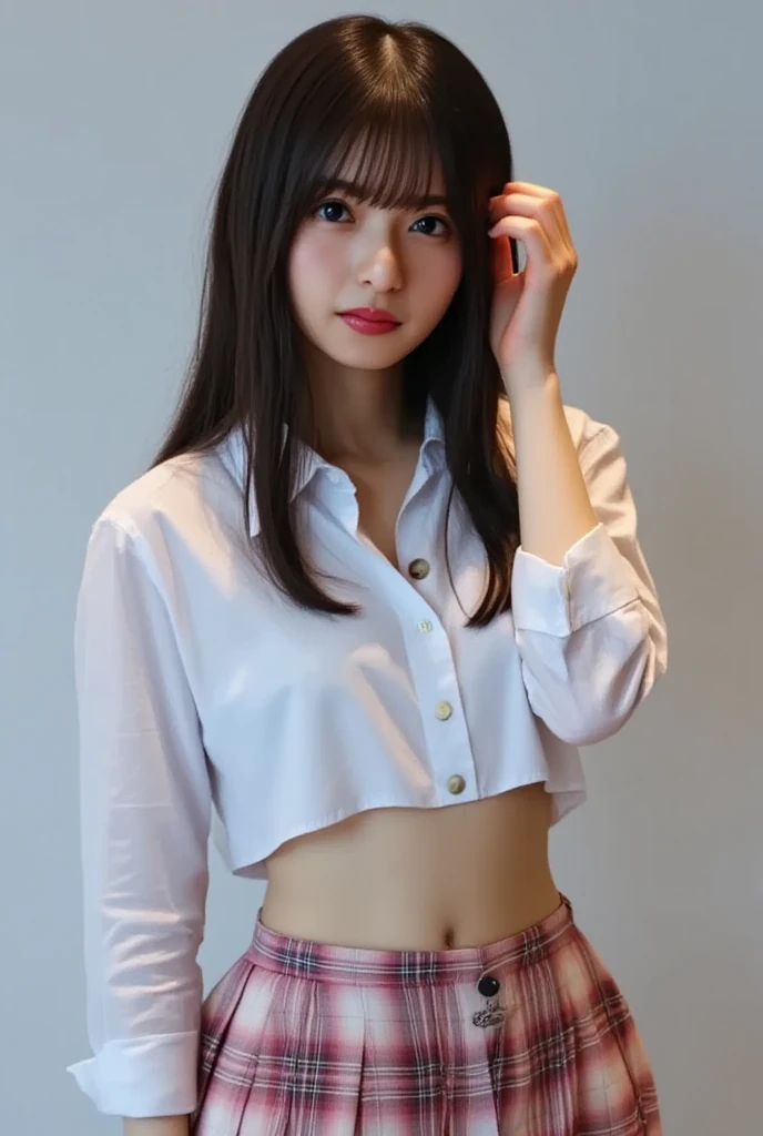 Draw anime girl with small shirt