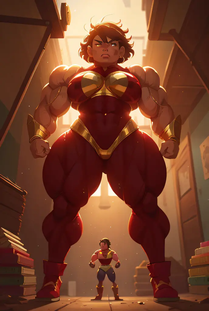 mexican muscle woman flexing muscles wearing gold superhero outfit, muscle woman, big muscles, huge muscles, massive muscles, mature woman