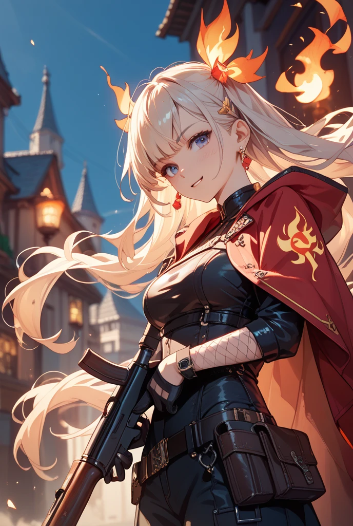 best quality, masterpiece, high definition, high resolution, 1girl, detailed face, extremely detailed, dark_knight, armor, helmet, simple background, (masterpiece), (best quality:1.2), detailed face, detailed eyes, serious look, suspenders, gloves, crusader, 1500s, victorian, glowing red eyes, fantasy, dark, grim, blood, slash, dim, cinematic, (flowers in a battlefield:1.2), warriors, war, battle